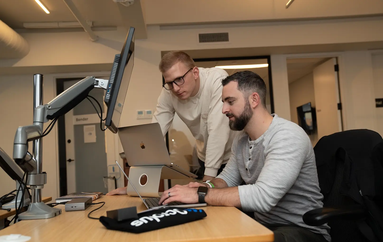 Ocrolus employees collaborating 