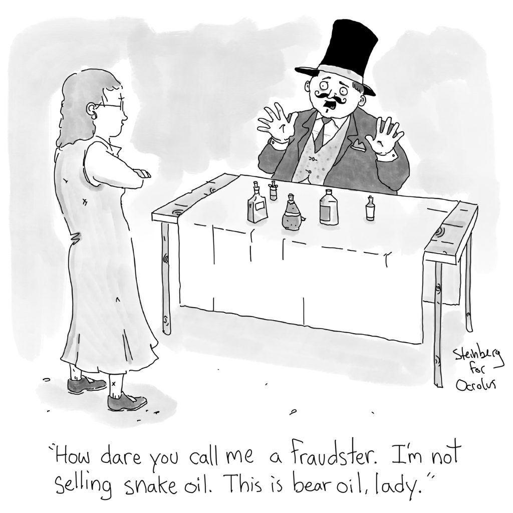 Fraudster Black and White Comic