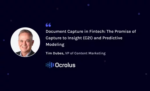 Document capture in fintech 