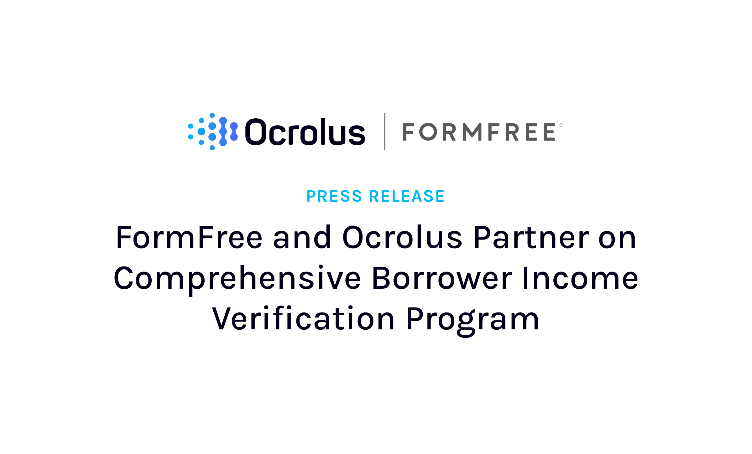 Formfree and ocrolus partner copy