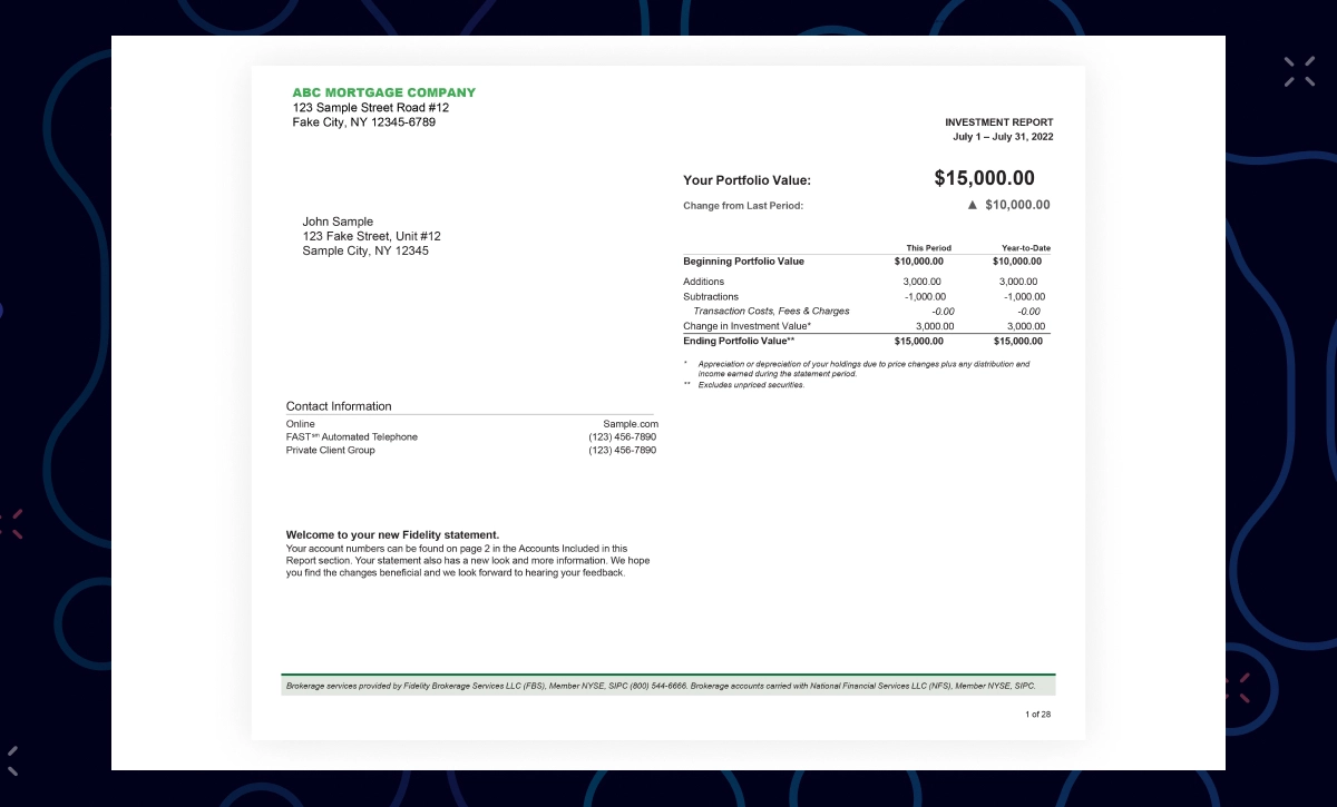 Brokerage statement 1