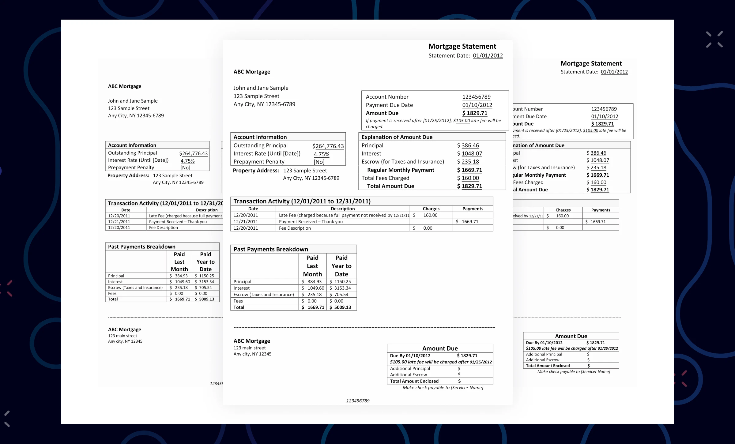 Mortgage statement 1