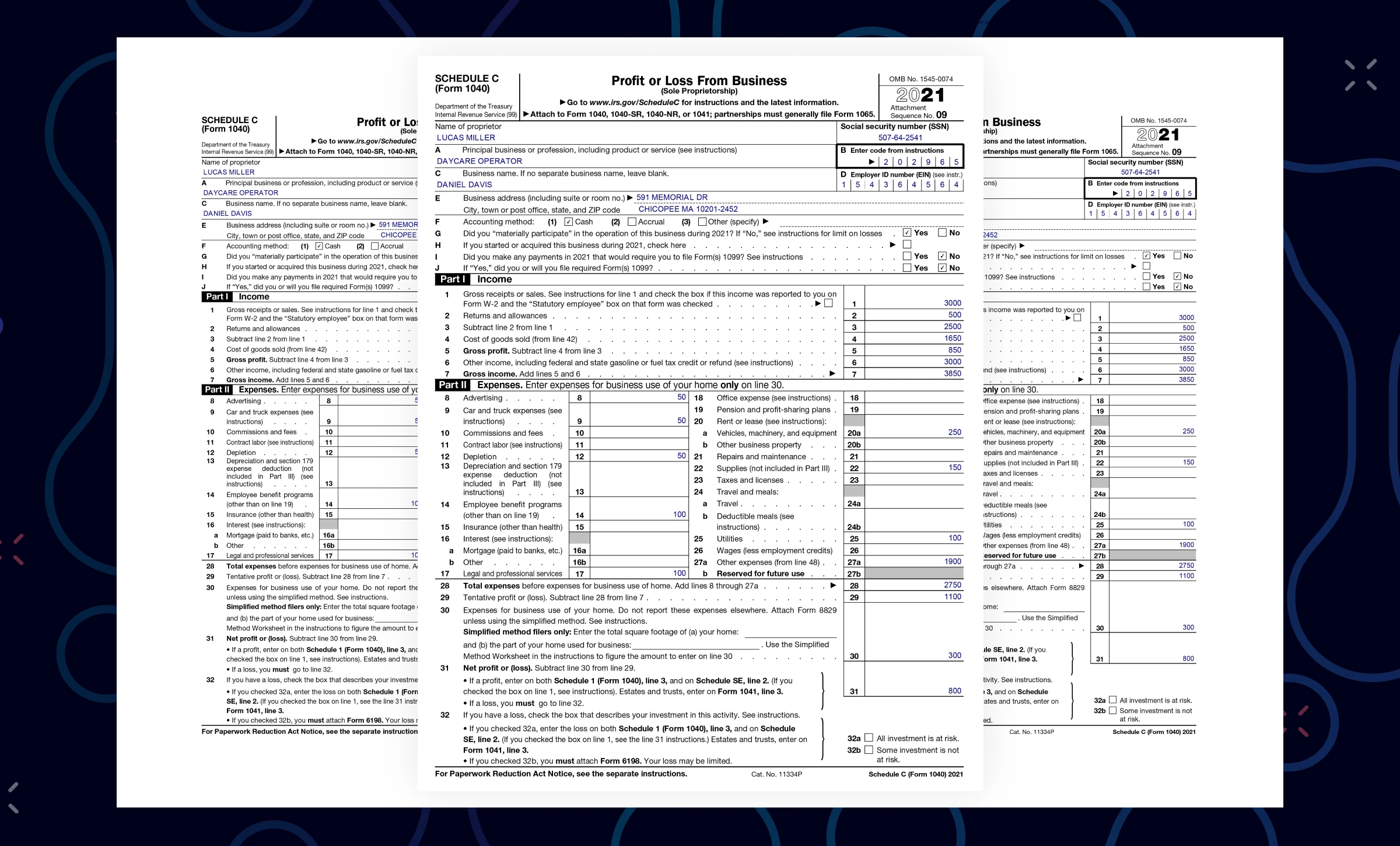 Schedule C Form 1040