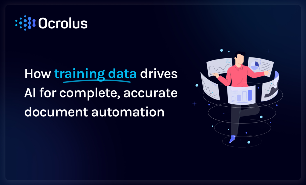 using training data for AI to drive complete, accurate document automation