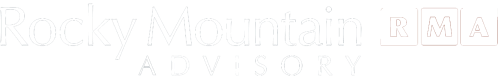 Rocky Mountain Advisory white Logo