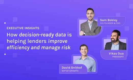 website featured executive insights how decision ready data is helping lenders improve efficiency and manage risk