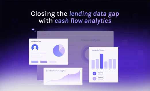 Graphic showing benefits of cash flow analytics vs. credit bureau data