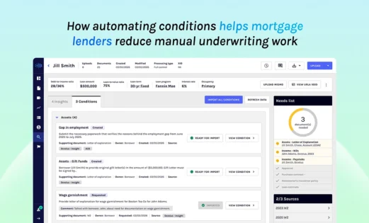 featured how automating conditions helps mortgage lenders