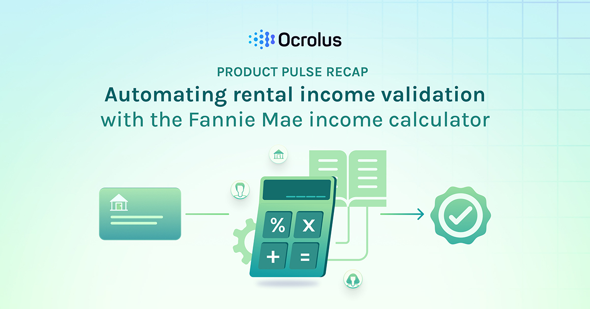 Automating rental income validation with Fannie Mae | Ocrolus