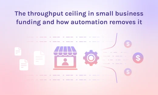 featured the throughput ceiling in small business funding and how automation removes it